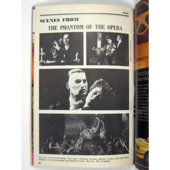 Phantom Playbill 1989 Majestic Rebecca Luker Cris Groenendaal George Lee Andrews - Picture 9 of 10